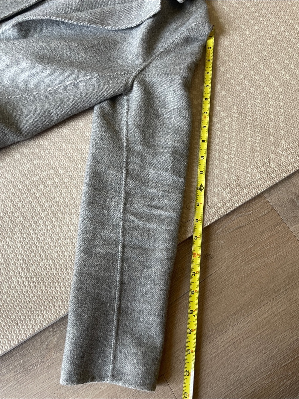 Zara Gray Single-Button Wool Blend Long Trench Coat - Picture 7 of 10